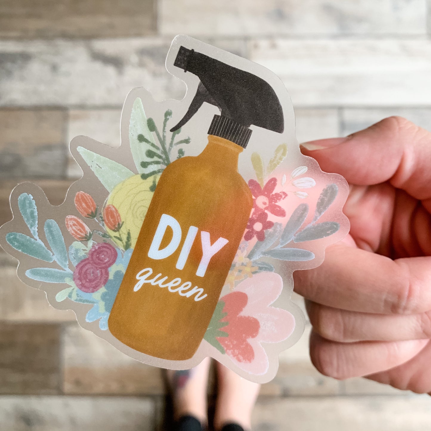 DIY queen waterproof sticker CLEAR BACK