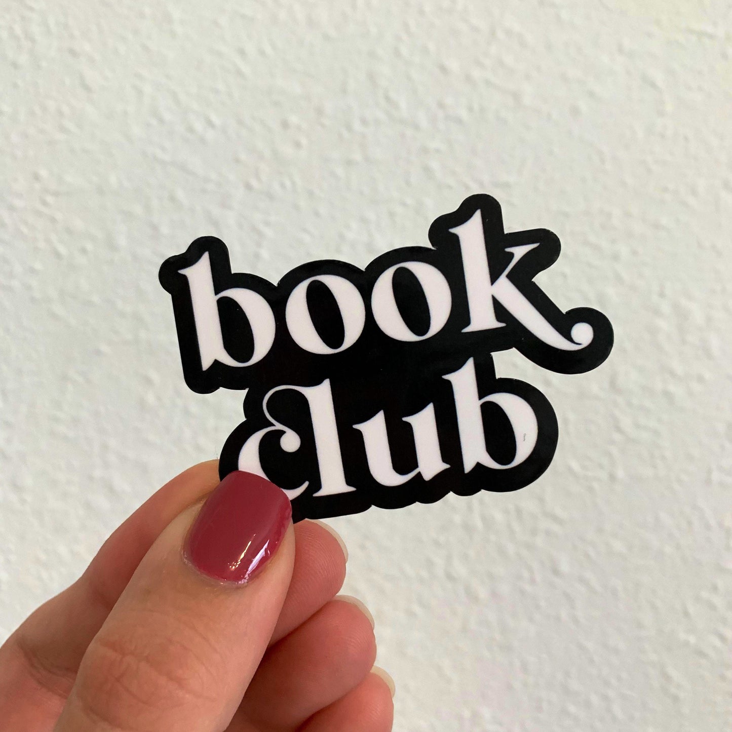 book club waterproof sticker