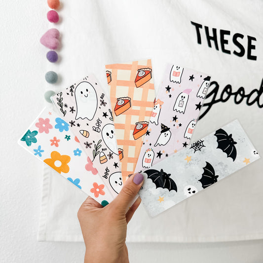 Laminated Bookmarks on photo quality cardstock original art halloween themed