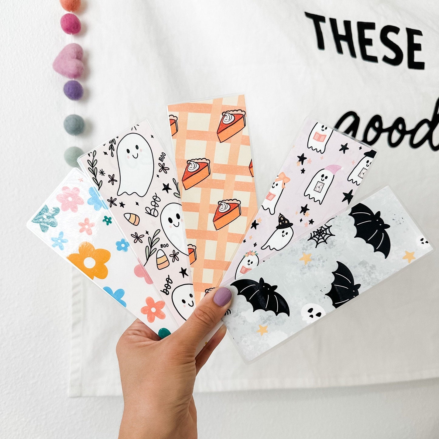 Laminated Bookmarks on photo quality cardstock original art halloween themed