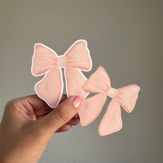 Watercolor Bow waterproof sticker