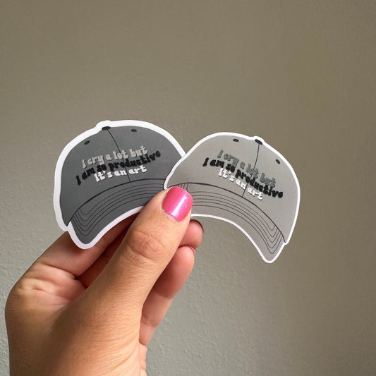 TTPD I cry a lot hat waterproof sticker